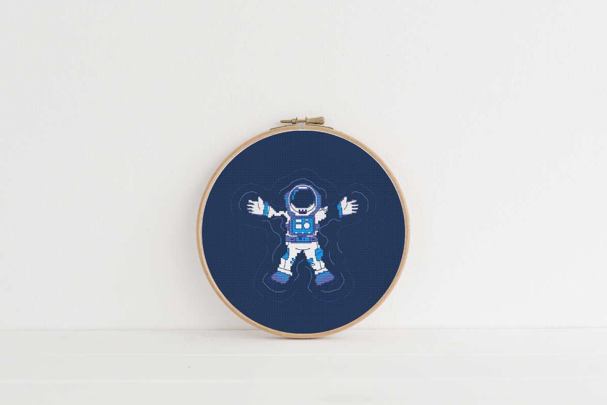 Astronaut Cross Stitch Pattern