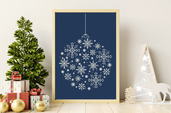 🎄Celebrate the Holidays with a Charming Christmas Ball Cross Stitch Pattern