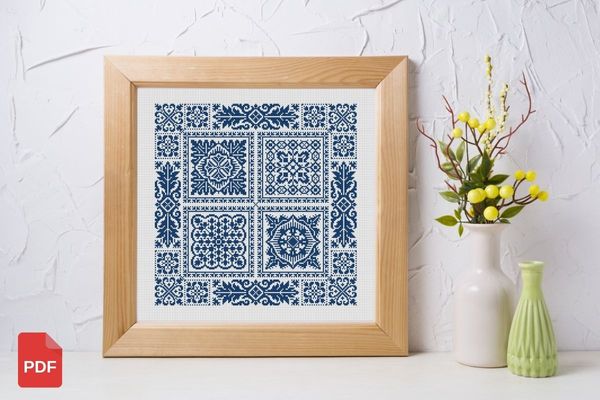 Create a Stunning Cross Stitch Sampler with Our Vintage Design